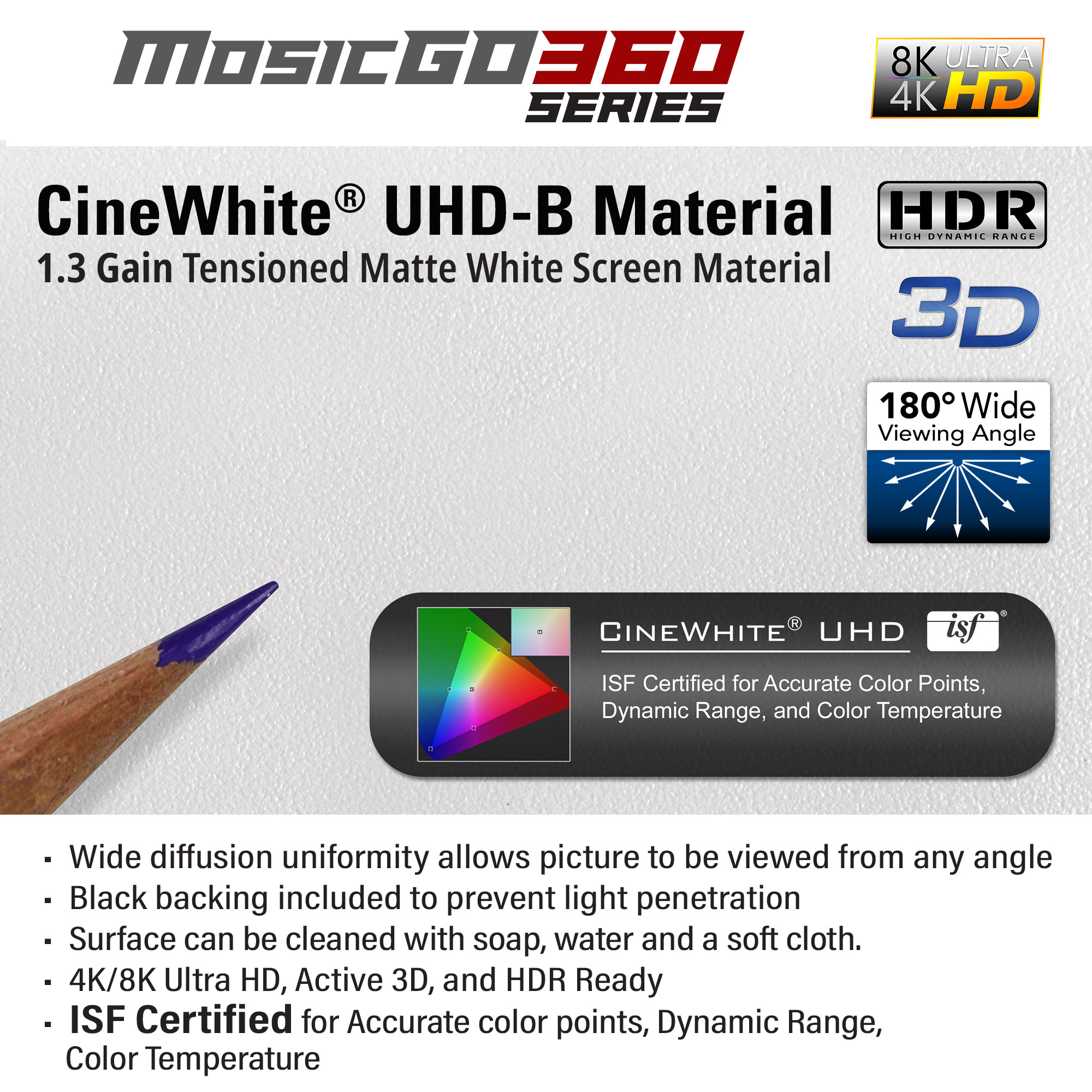 MosicGO® 360 CineWhite UHD-B